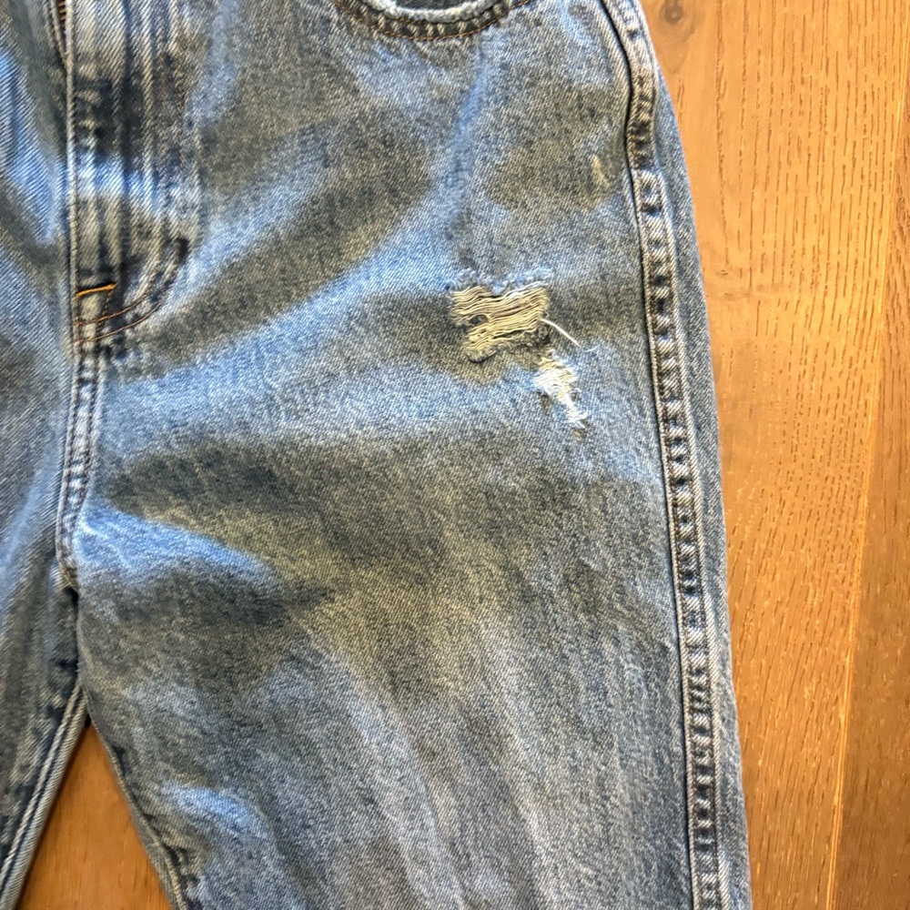 Pistola $148 Eden High Rise Mom Kick Straight Distressed Jeans Koi 28/6 - Picture 5 of 13